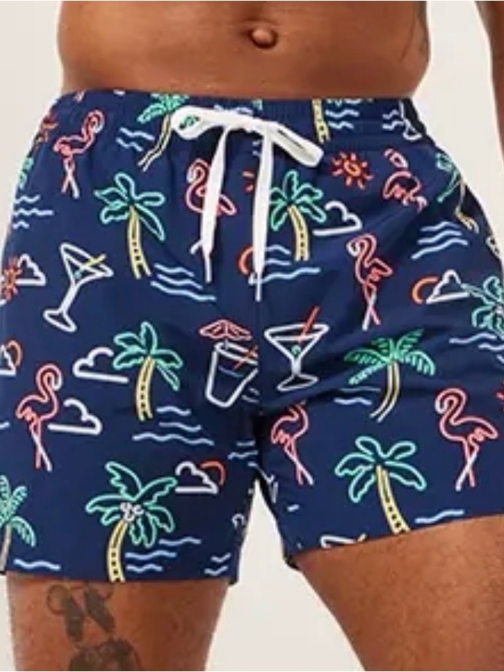 Chubbies The Neon Lights 5.5” inseam Classic Swim Trunk shorts Large